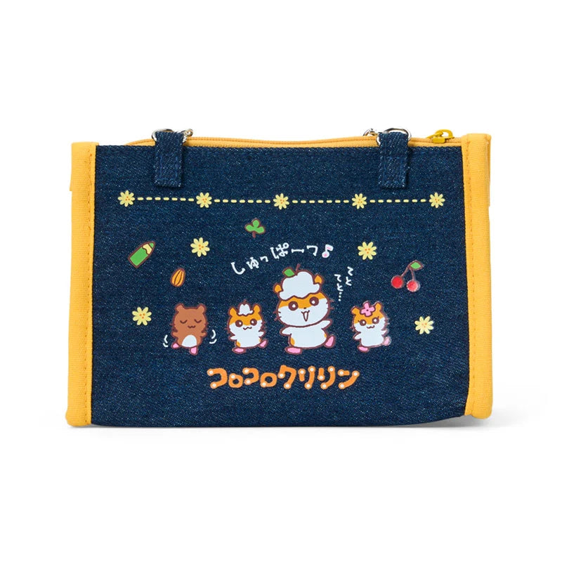 Sanrio Korokorokuririn Denim pouch (Munekyun Heisei Girls' Items)