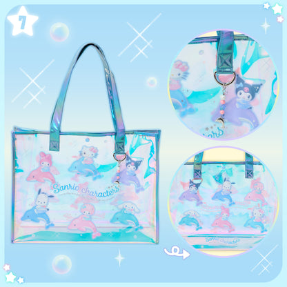 Sanrio Clear Bag (Shiny Dolphin)