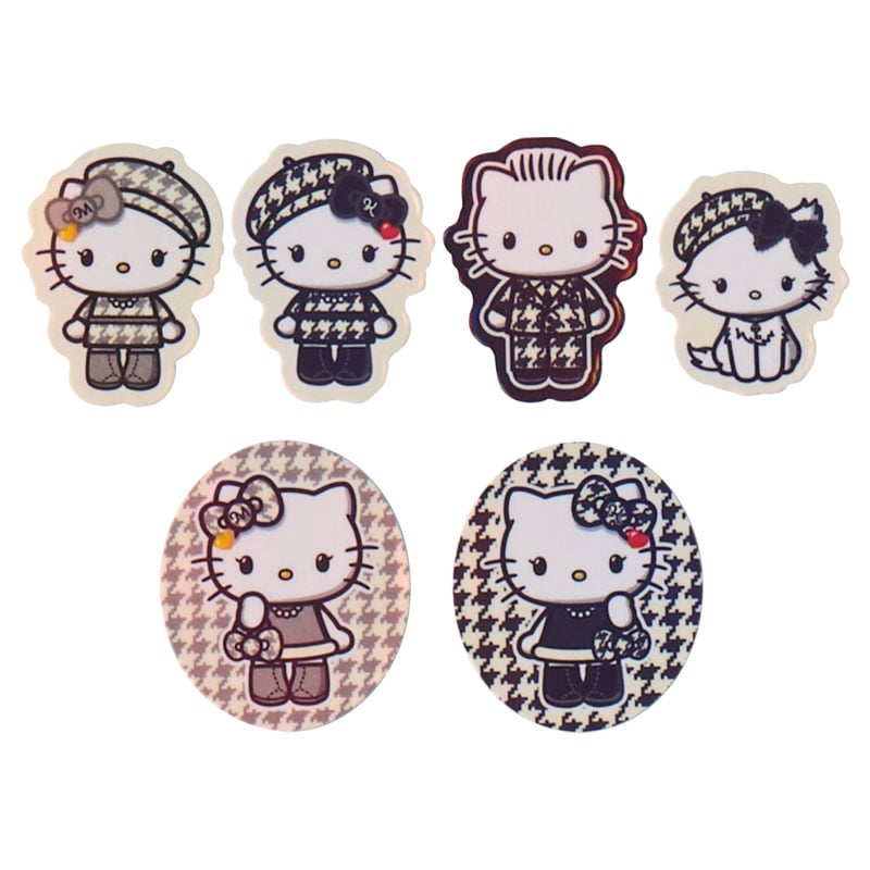 Sanrio Hello Kitty  Sticker set (monochrome girly twin coordinate)