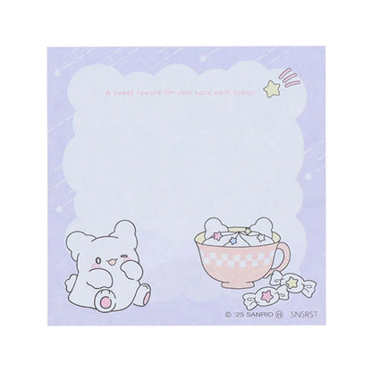 Sanrio Hanamaruobake Blue Block sticky notes (Pastel Sweets Pop)