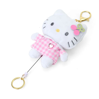 Sanrio Hello Kitty  Mascot holder with reel (cherry)