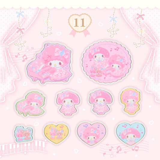 Sanrio My Sweet Piano Sticker Set (Piano’s Dressed Up Piano Recital)