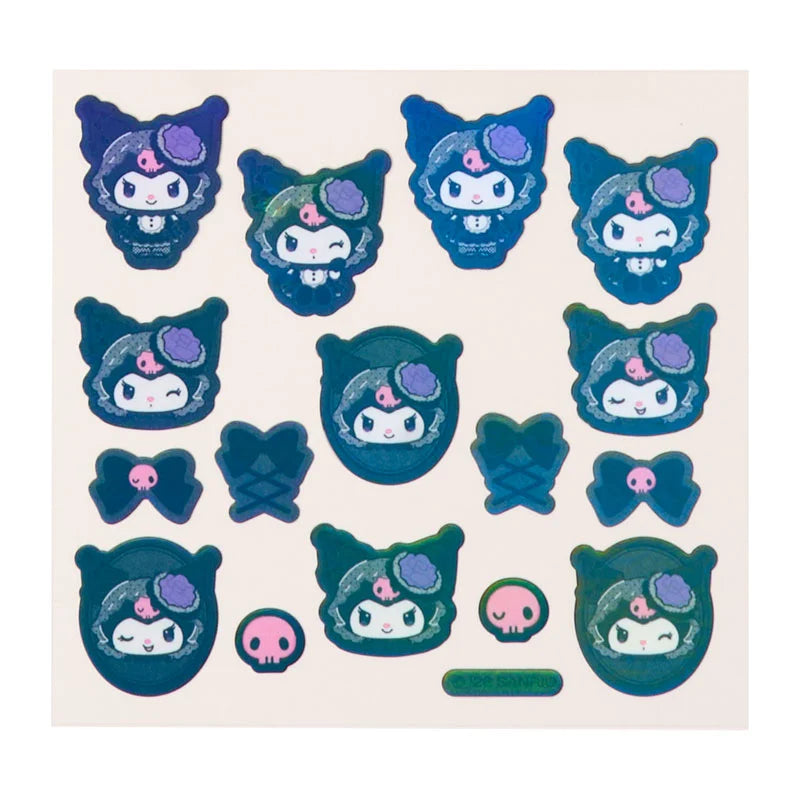 Sanrio Kuromi Sticker Set Gothic (Black Kuromi Mode)