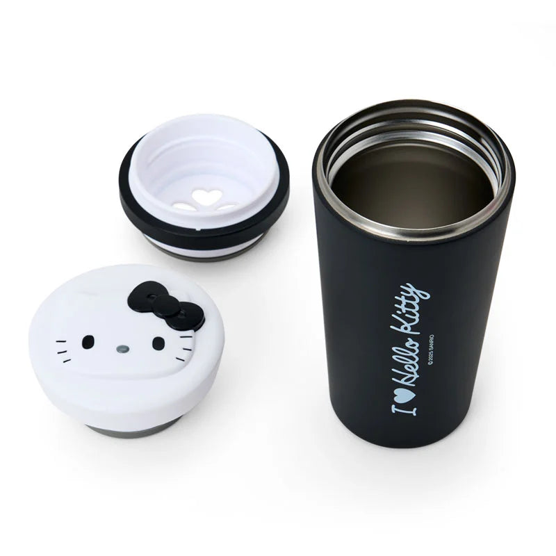 Sanrio Hello Kitty Black Stainless Steel Tumbler (I Love Hello Kitty)