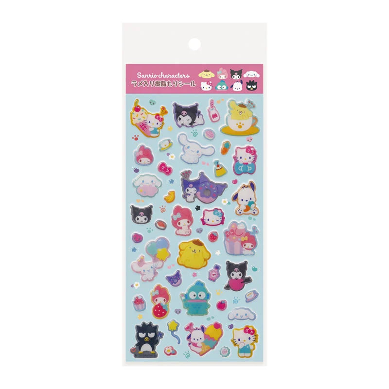 Sanrio Characters  Resin filling Sticker with glitter (Simple Cute!)