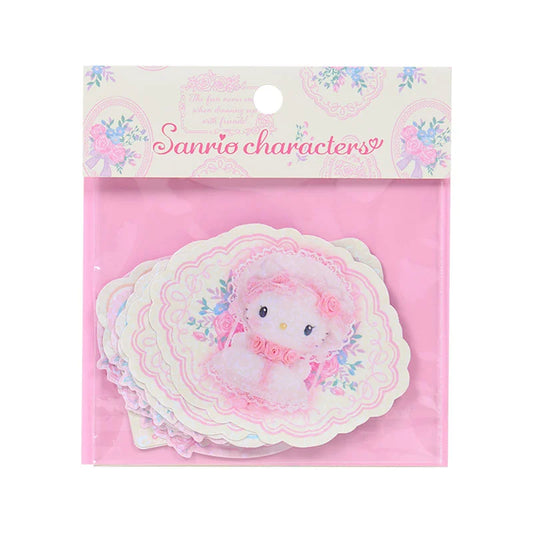 Sanrio Characters  Sticker set (white frill)