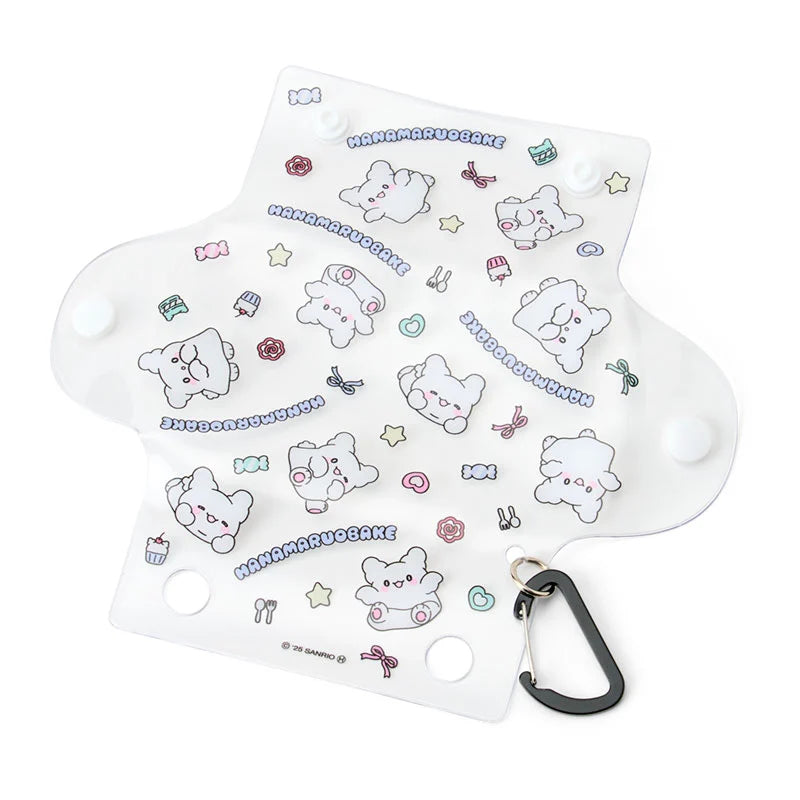 Sanrio Hanamaruobake Clear Multi Case Flyer (Pastel Sweets Pop)