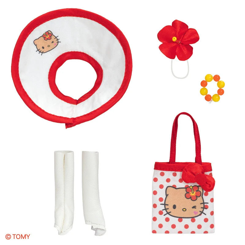 Sanrio Retro Licca x Tanned Hello Kitty and Vacation