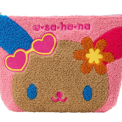 Sanrio Usahana Sagara Embroidery Pouch (Pink)