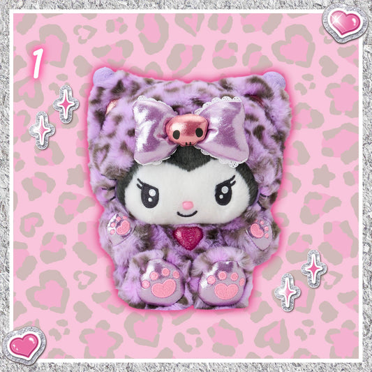 Sanrio Kuromi Stuffed Toy (Gyaru Cat)