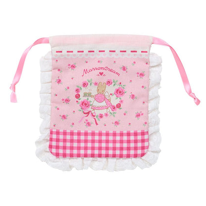 Sanrio Marroncream Frill drawstring (Pink)