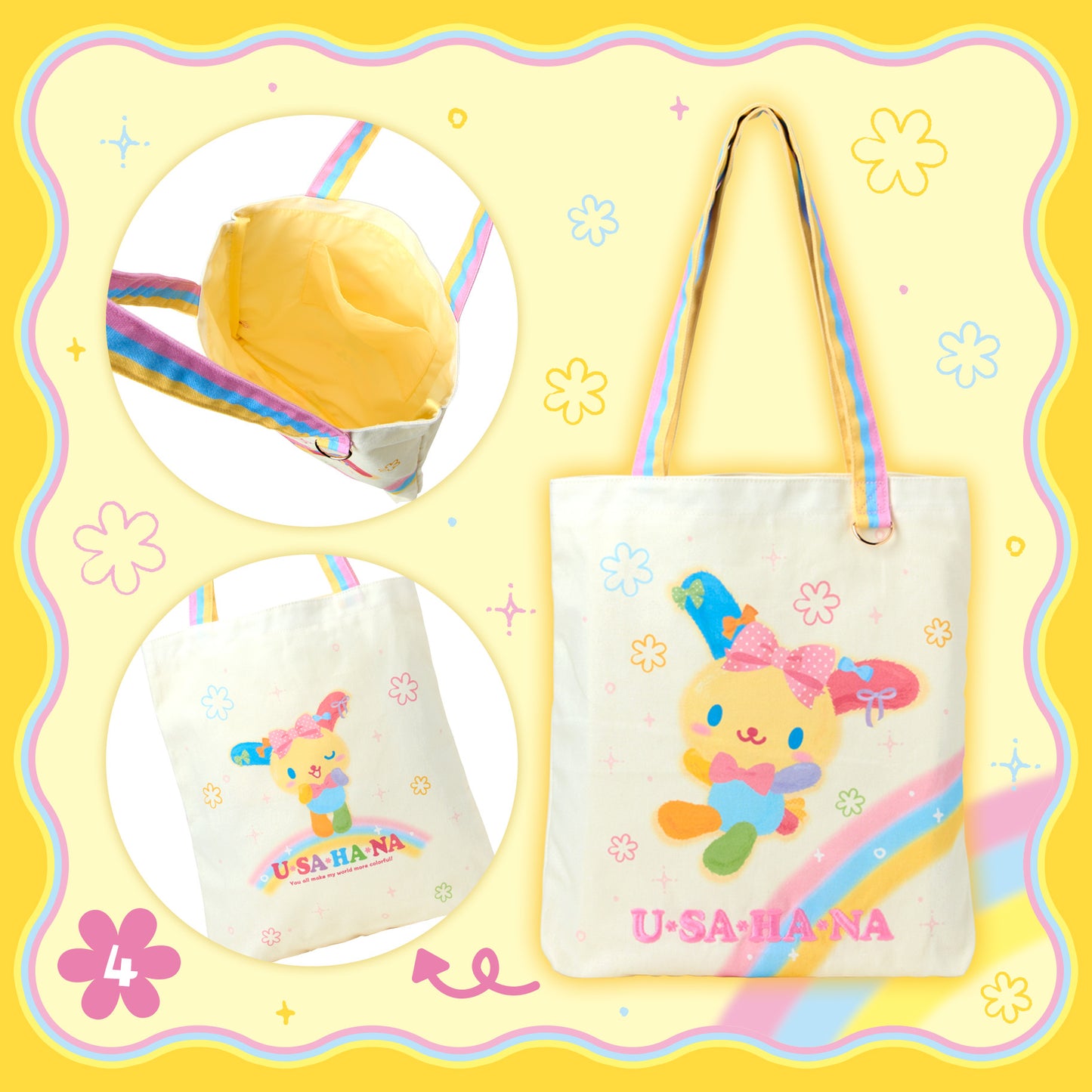 Sanrio Usahana Tote Bag (Always Love Usahana)