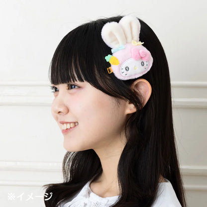 Sanrio Characters Hair Clip (Fluffy Ear Bunny Club)