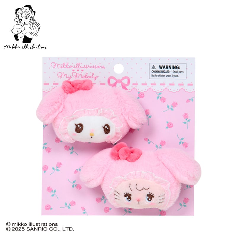 Sanrio Characters Mikko illustrations hair clip set