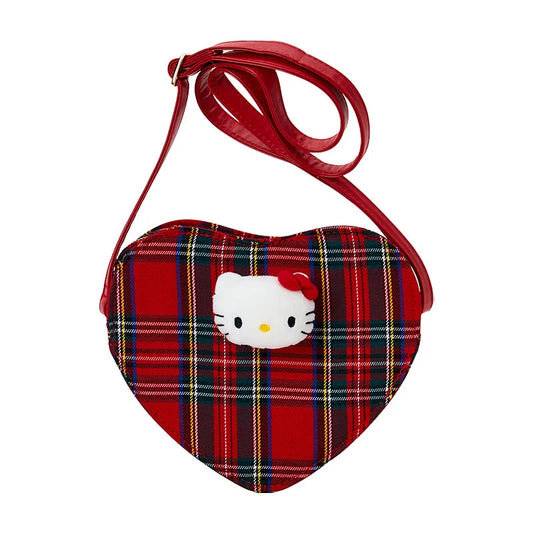 Sanrio Hello Kitty Heart Pochette bag (Tartan)