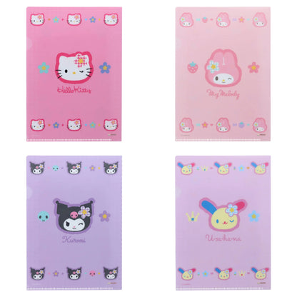 Sanrio Characters Heisei retro A5 clear file & sticker set (Y2K)