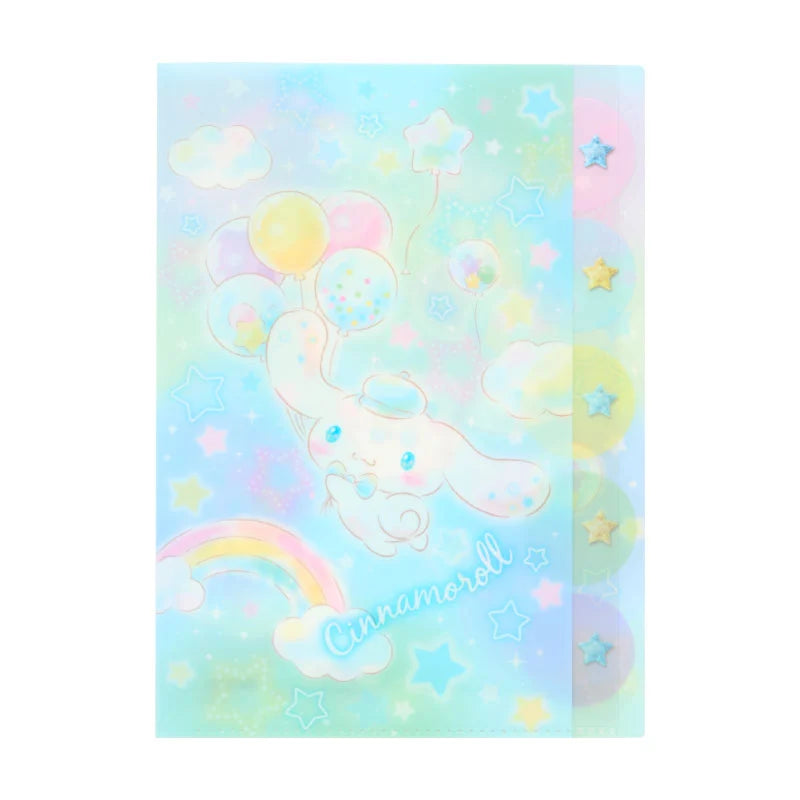Sanrio A4 clear file 5 pockets (Yumekawa!)