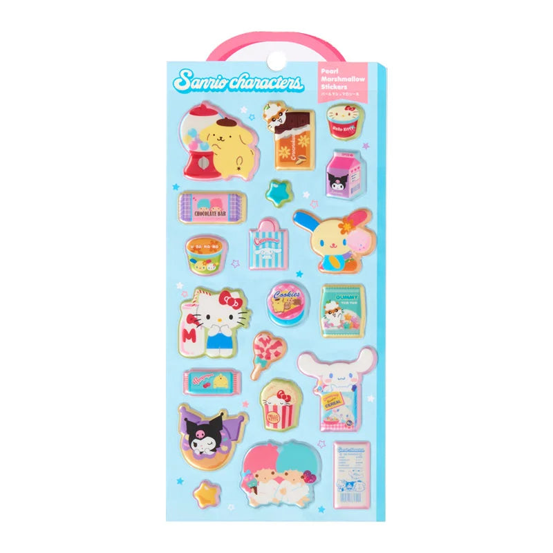 Sanrio Characters Pearl marshmallow Sticker (Light Blue)
