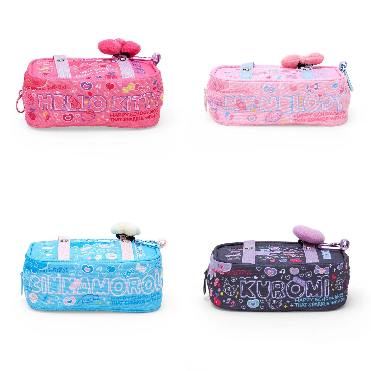 Sanrio School Bag Style mini pouch (#Sanrio Gakuen Kirameki Club)