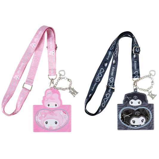 Sanrio Card case with neck strap (twin idol)
