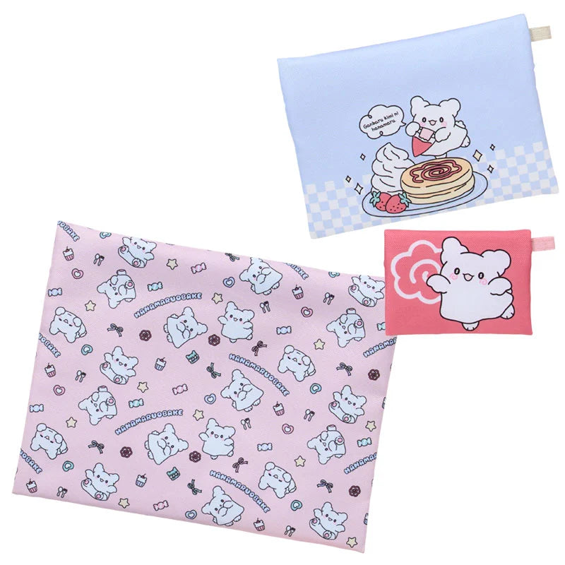 Sanrio Hanamaruobake 3 set pouches (Pastel Sweets Pop)