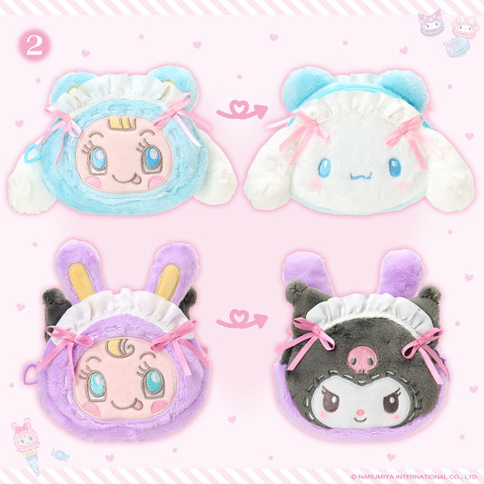 Mezzo piano x Sanrio Characters Face-shaped Pouch