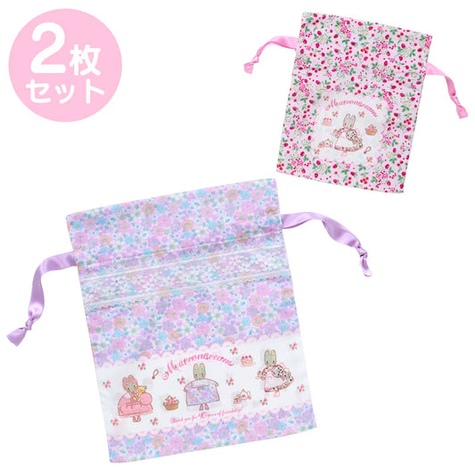 Sanrio Marroncream Set of 2 drawstrings (Marroncream Fashion Show)