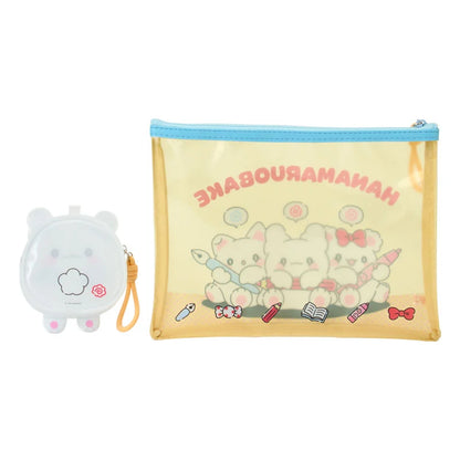 Sanrio Hanamaruobake Set of 2 clear pouches (with friends)