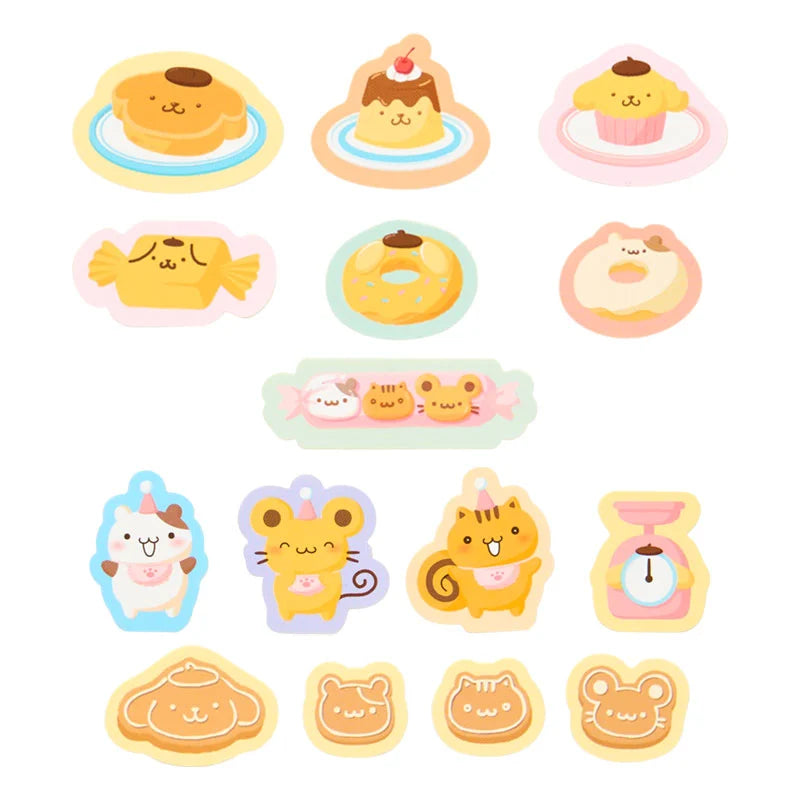Sanrio Pompompurin Flake Sticker