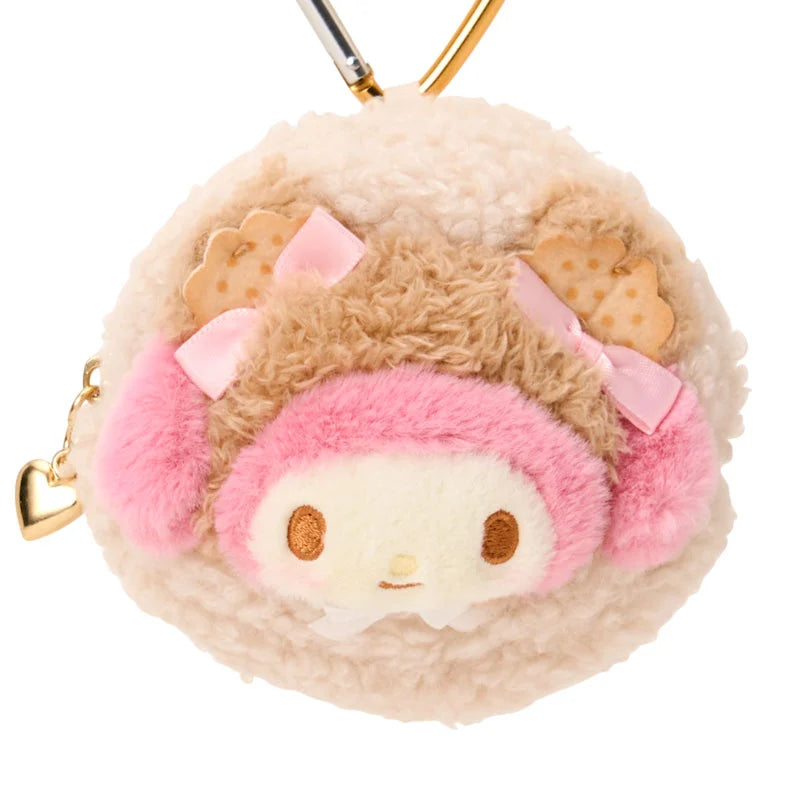 Sanrio My Melody Mini pouch with carabiner (Cookie Mokomoko Bear)