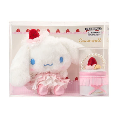Sanrio Stuffed toy & accessory case set (Strawberry whipped cake)