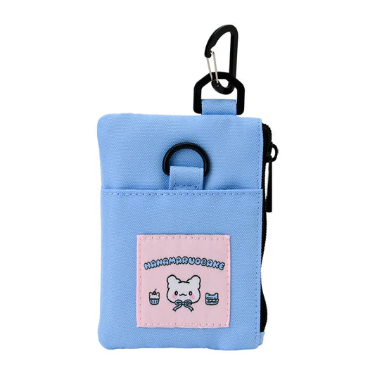Sanrio Hanamaruobake Blue Pass Case (Pastel Sweets Pop)