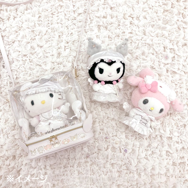 Sanrio Characters Plush shoulder bag (Enjoy Idol Pure White Angel)