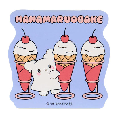Sanrio Hanamaruobake Set of 2 stickers (Pastel Sweets Pop)
