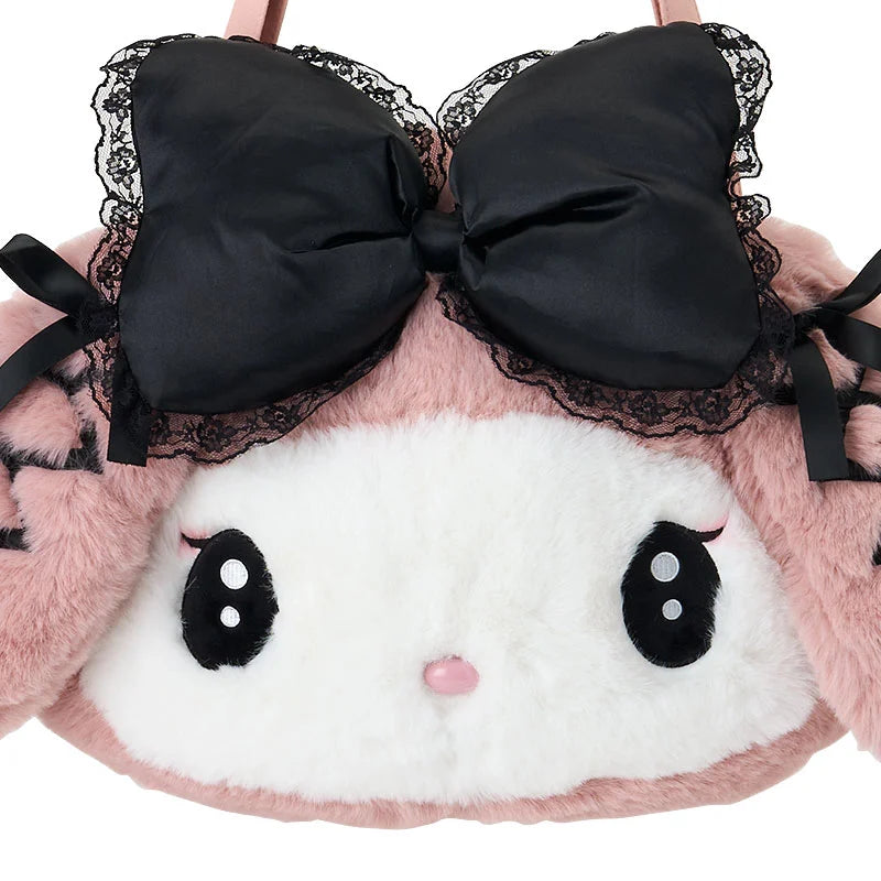 Sanrio My Melody Face-shaped tote bag (Midnight Melokuro Special)