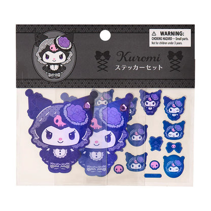 Sanrio Kuromi Sticker Set Gothic (Black Kuromi Mode)