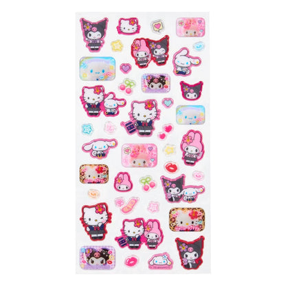 Sanrio Characters  Resin filling Sticker with glitter (Heisei Kogyaru)