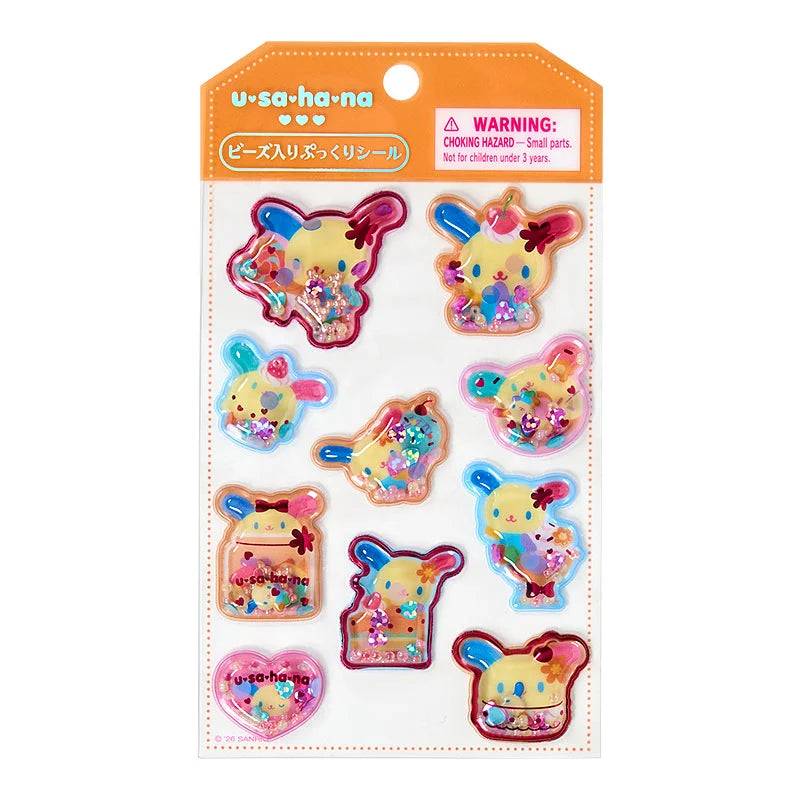Sanrio Plump Sticker with beads (Character sticker friend)