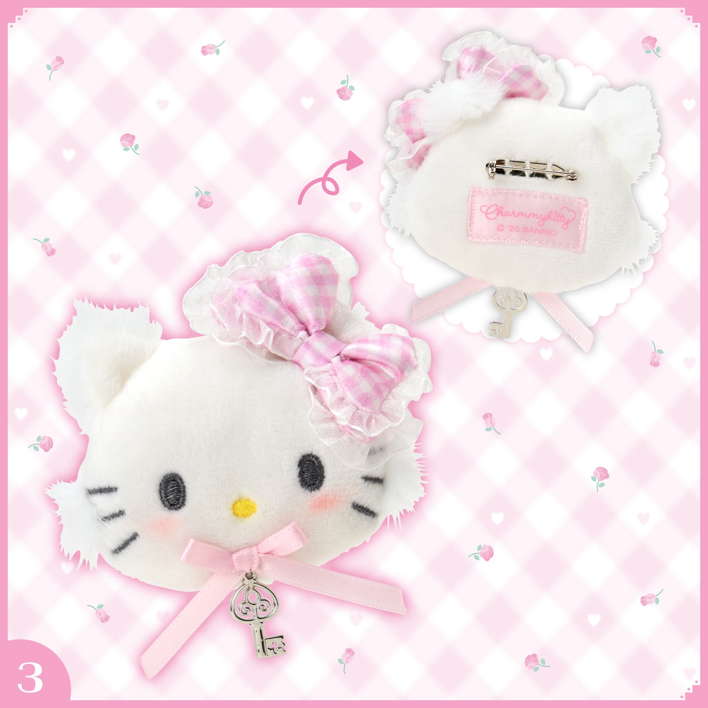 Sanrio Charmmykitty Mascot brooch (My Furbaby Charmmykitty)