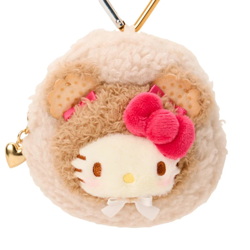 Sanrio Hello Kitty Mini pouch with carabiner (Cookie Mokomoko Bear)