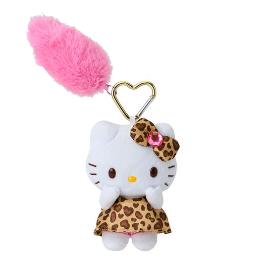 Sanrio Hello Kitty Mascot keychain with tail (leopard)