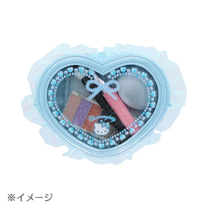 Sanrio Heart-shaped clear pouch (ballet core)