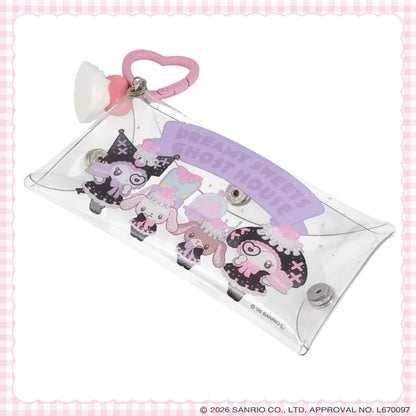 Sanrio multi-pouch with whipped cream charm (Dreamy Sweet Ghost House)