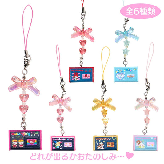 Sanrio Denim pen pouch style strap Blind Box (Munekyun Heisei Girls' Items)