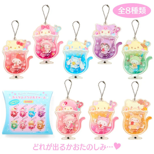 Sanrio Characters Custom Acrylic Charm Blind Box (Cat Soda Design)