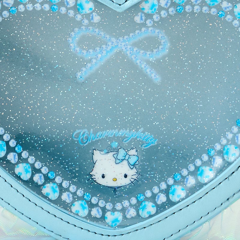 Sanrio Heart-shaped clear pouch (ballet core)