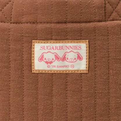 Sanrio Sugarbunnies Sagara Embroidery Brown Tote Bag (Love Sweets)