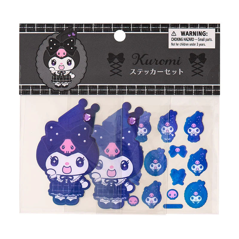 Sanrio Kuromi Sticker Set Girly (Black Kuromi Mode)