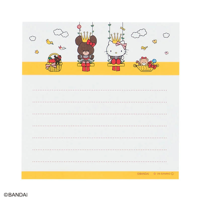 Sanrio Hello Kitty Yellow Square memo (the bear’s school)