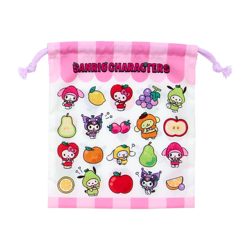 Sanrio Characters Set of 2 drawstrings (fruit design)